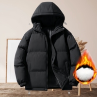 Veste d'hiver chaude et respirante, coupe-vent, personnalisable, avec fermeture éclair, épaisse et élégante, en duvet, pour homme, idéale pour les activités de plein air, résistante au froid