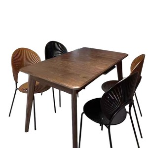 Nordic Style Shell <b>Backrest</b> Chair Solid Wood Modern Dining Chair For Dining Room - Product Image 5