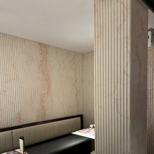 Hiện đại 3D travertine tường tấm trang trí siêu mỏng linh hoạt đá slab mềm uốn cong đá ngoại thất với thiết kế 3D - Product Image 3