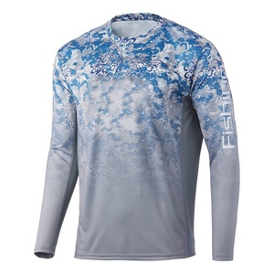 Camisas de Pesca Negras de Manga Larga con Protección Solar UPF50+ al por Mayor y a Bajo Precio - Product Image 3