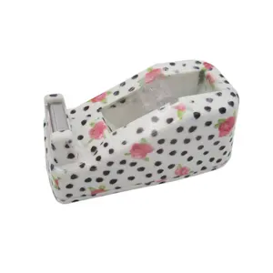 Kool Rose Bloemen Gedrukt Gemakkelijke Dame Met Leuke Bloemen Plakband Houder Bloem Afdrukken Tape Dispenser