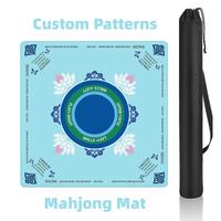Tapis de table de mahjong et de poker de luxe moderne à motif personnalisé, pliable, antidérapant, imperméable, antistatique, écologique, durable et portable