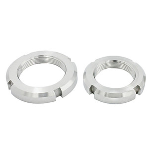 M10 M12 M15 M17 M20 M25 M30 Acero al carbono Óxido negro Rodamientos de rodillos redondos ranurados chapados en zinc Tuerca de bloqueo Tuerca DIN981 - Product Image 4