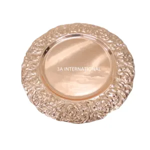 New Arrival Design Home Kitchen Accessories Charger Plate Wedding Catering Serving Platter At Affordable Price