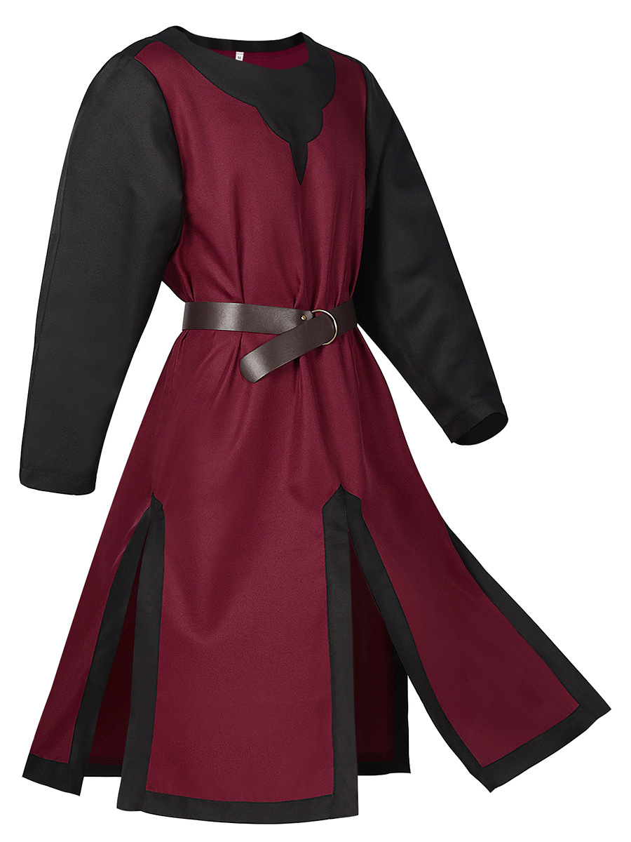 Red bottom and black collar [excluding belt]