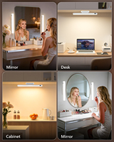 Lumière LED rechargeable à intensité variable 3W/5W, bouton et télécommande pour placard, miroir, armoire