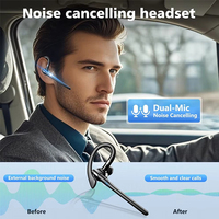 Auriculares Inalámbricos BT 5.4 con Micrófono para Llamadas Manos Libres, Cancelación de Ruido, Resistentes al Agua IPX4, 48 Horas de Reproducción, Auriculares Empresariales YYK-526