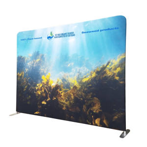 लंबे समय तक चलने 8ft 10ft तनाव कपड़े पृष्ठभूमि प्रदर्शनी शादी प्रदर्शन खड़े हो जाओ - Product Image 1