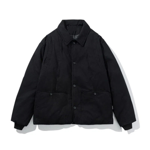 Chaqueta Acolchada de Trabajo con Cuello Abierto, Estilo Japonés, de Algodón Acolchado, Marrón, Tres Colores, Abrigo Cálido de Invierno, WT3010 - Product Image 3