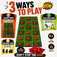 Nouveau Tapis de Jeu Interactif en Tissu pour Fêtes 2026, Taille 192x75cm, Son de Sifflet Réel, Jeu Interactif d'Intérieur pour Équipe et Fêtes