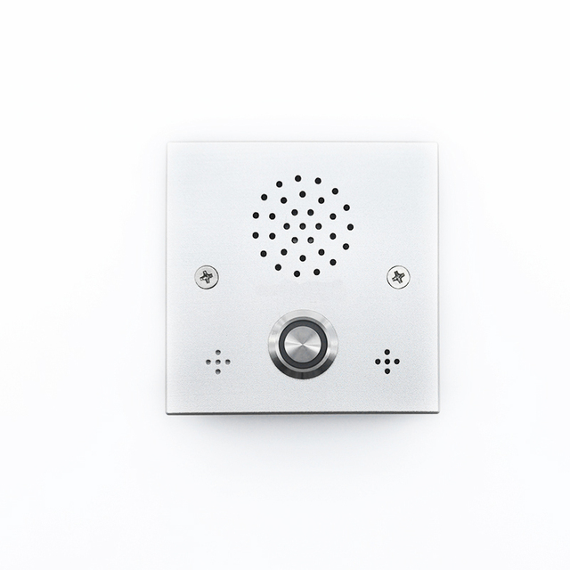 Outdoor Auto-Dial 1-Line SIP Intercom H.264 Video IP Phone Call Station SOS Emergency Telephone Broadcast System 2W Speaker