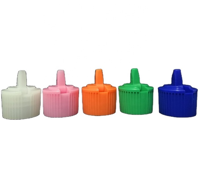 PP Plastic White Turret Spout Dispensing Caps 24mm 28mm Spout Cap