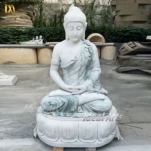 Outdoor life size stone marble buddha statue home decor for sale