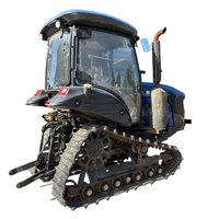 Tracteur agricole sur chenilles Lovol Oubo M1002 d'occasion, moteur diesel et boîte de vitesses, 100 CV, 12 vitesses avant