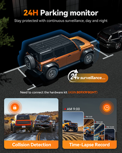 Wolfbox G900tripro Tầm Nhìn Ban Đêm Màn Hình Cảm Ứng Đa Máy Ảnh Không Dây Chiếu Hậu Gương Máy Ảnh Xe Hơi Phía Sau Xem Máy Ảnh 4K Xe Dash Cam - Product Image 4