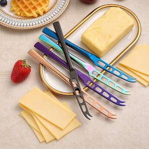 Custom Logo Stainless Steel Cheese <b>Knife</b> Factory Supply Multi Holes Design Cheese <b>Slicing</b> <b>Knife</b> Wholesale Kitchen Utensil - Product Image 4