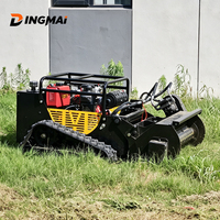 Cortacésped inteligente DINGMAI, robot RC mini a gasolina de 2 tiempos con cuchilla quitanieves profesional, modelos DM500/DM800/DM1000/DM1200