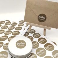 Etiquetas Adhesivas Redondas Personalizadas con Logotipo para Comida para Llevar - Etiquetas de Embalaje Impermeables con MOQ Bajo para Entrega de Alimentos y Restaurantes