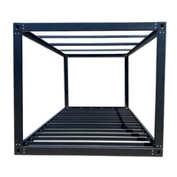 Maisons modulaires portables en conteneurs maritimes préfabriquées, mini-maisons modulaires démontables 6m*3m, structure de maison en conteneur