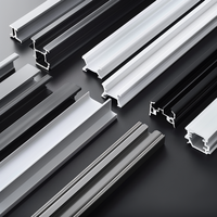 Projet d'éclairage architectural Canal en plastique PVC de qualité supérieure encastré Profil en plastique LED sur mesure