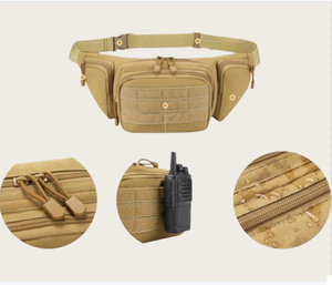 Marsupio Tattico Mimetico Resistente per Esterni, Borsa Impermeabile MOLLE con Cerniera in Nylon per Escursionismo in Montagna e Caccia - Product Image 5