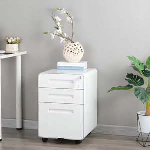 Wholesale Design Home Furnishing Storage With Lock <strong>Wheels</strong> 3 Drawer Steel File <strong>Cabinet</strong> - Product Image 3