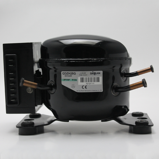 QDZH25G R134a or R600a DC 12V/24V Mini Freezer Fridge Refrigerator Compressor