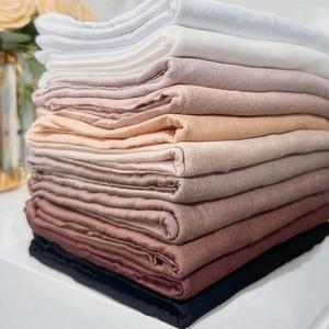 Latest Design Liquid Jersey Hijab Plain Solid Stretchy Jersey Premium Soft Neat Stitches <b>Long</b> <b>Scarf</b> for Muslim Women - Product Image 5