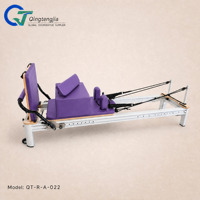 Lit de Pilates Reformer en alliage d'aluminium avec ressorts, machine professionnelle d'entraînement du tronc pour studio de gym