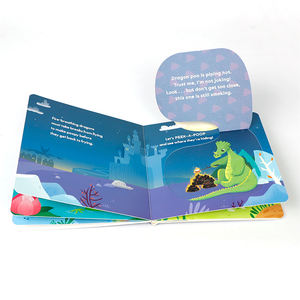 Peek a Poop 2-6 años Niños Bebé Cognitivo Mundo mágico Ritmo Comportamiento Hábito Cultivo Libro de cartón con tapa - Product Image 3