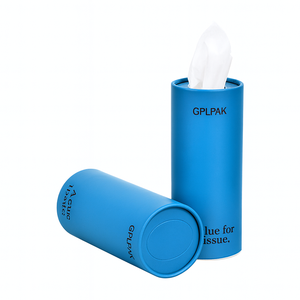 Boîte à mouchoirs en papier cylindrique imprimée écologique pour porte-gobelet de voiture, tube en papier réutilisable, distributeur de mouchoirs en papier rond pour voitures - Product Image 4