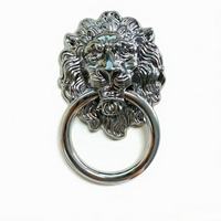 Poignée de porte vintage en forme de tête de lion, bouton décoratif en alliage de zinc pour mobilier, rembourrage de chaise, porte en bois