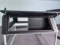 En stock, expédition rapide : Hard top en aluminium pour Tata Xenon, étanche, installation sans perçage, type coque de camping-car