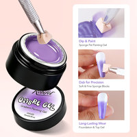 Robifel Vente en Gros Pat Pat Gel Nail Art Painting Gel Effet Blush Éponge Ombre 3D Semi-Solide UV LED OEM Marque Privée Usine