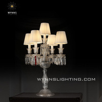 Lampe de table LED en cristal européen, style classique Zenith, lampe de bureau en verre, décoration moderne pour la maison, style lustre