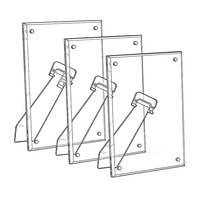 Cadre photo en acrylique horizontal/vertical double face 5x7 pouces avec support pliable 4x6 pouces, cadre photo transparent