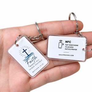 Llavero NFC de Epoxi de 13.56MHz, Etiqueta Inteligente Reescribible <span class=keywords><strong>para</strong></span> Compartir URL, Redes Sociales, Tarjetas de Visita Digitales e Información de Contacto - Product Image 4