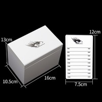 MASSA Vente en gros Boîte de rangement et de présentation pour cils en acrylique à 10 niveaux, organisateur anti-poussière pour extensions de cils