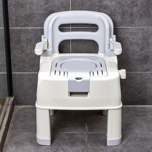Silla de seguridad para baño para personas mayores y mujeres embarazadas con taburete antideslizante, capacidad de peso de 250 kg, material PP, diseño moderno - Product Image 3