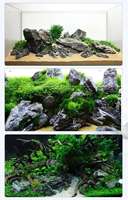Pierre de dragon paysagère en saphir pour aquarium - Très attrayante pour la décoration. Placer-le dans un aquarium pour l'observation.