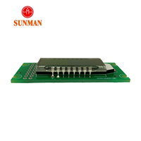 Modul LCD Segmen Transflektif XMCU SMS06130E3-3 HTN 6 Digit 3 Simbol Lampu Latar Kuning-Hijau 5V Suhu Lebar