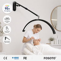Lampe murale LED demi-lune pour éclairage d'appoint en salon de tatouage ou de barbier