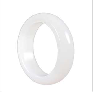 Bague en jade blanc naturel de type A, artisanale, bijoux Feng Shui, prospérité et <span class=keywords><strong>protection</strong></span> - Product Image 5