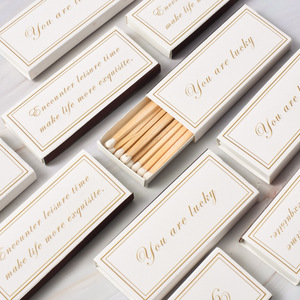 Wooden Matchstick <b>Boxed</b> <b>Matches</b> 75mm Long Stick For Scented Candles Gift Use - Product Image 2