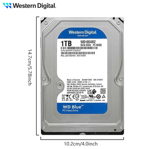 Disco Duro Interno WD de 1 TB, Azul, 3.5 Pulgadas, SATA, 5400 RPM, 64 MB de Caché, para PC de Escritorio - Product Image 1