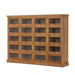 Mueble de Salón Minimalista para Ahorrar Espacio, Mueble de Madera de Teca Africana con Materiales Naturales Hechos a Mano - Product Image 1