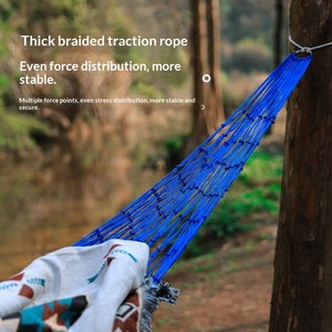 Hamaca de nailon grueso de 10 hilos para exteriores, hamaca de malla portátil, silla columpio para interiores y exteriores - Product Image 3