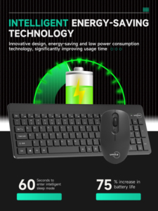 SC622 75% kablosuz klavye ve fare Combo-verimli çalışma alanı için kompakt tasarım - Product Image 4