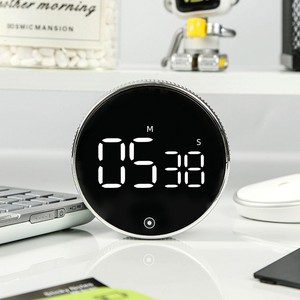 นาฬิกาจับเวลาแบบพกพาขนาดเล็ก ดีไซน์แม่เหล็ก หน้าจอ LCD ดิจิตอล สำหรับใช้ในครัวเรือน ดีไซน์หมุนได้ - Product Image 4
