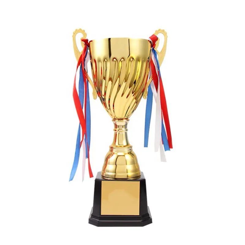 Piala logam emas untuk penghargaan sesuai selera Piala berlapis emas manufaktur 3D pencetakan logam layanan kustom prototipe